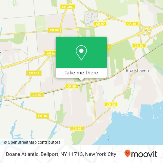 Mapa de Doane Atlantic, Bellport, NY 11713