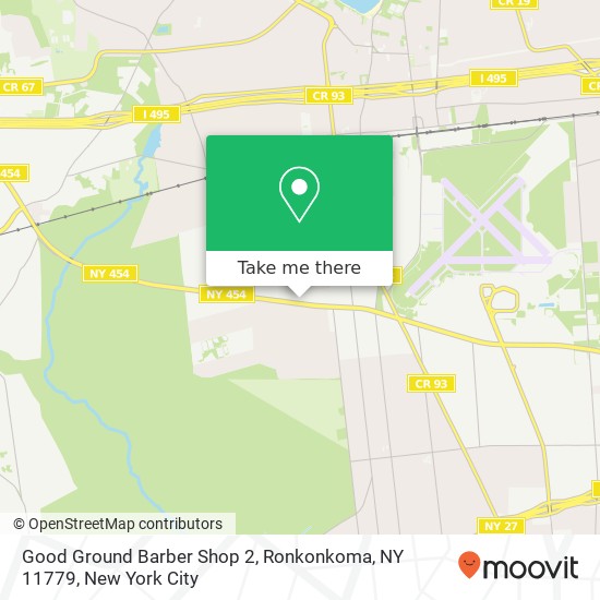 Good Ground Barber Shop 2, Ronkonkoma, NY 11779 map