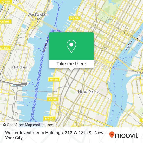Walker Investments Holdings, 212 W 18th St map
