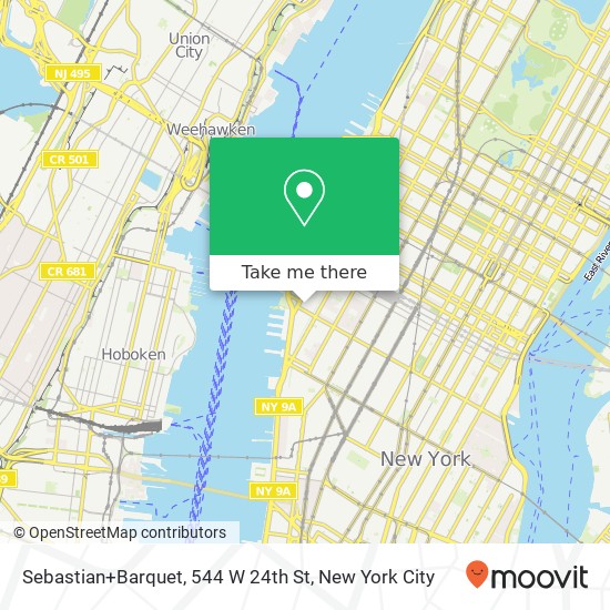 Mapa de Sebastian+Barquet, 544 W 24th St