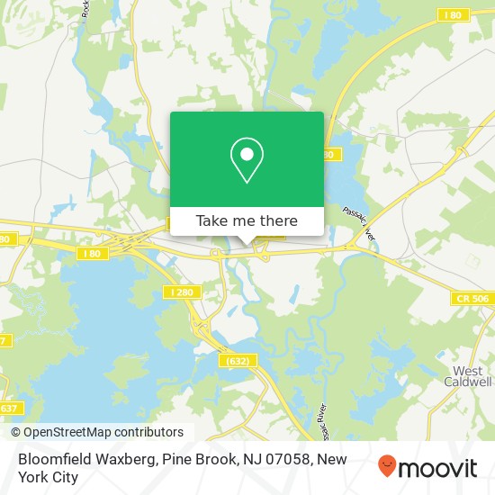 Mapa de Bloomfield Waxberg, Pine Brook, NJ 07058