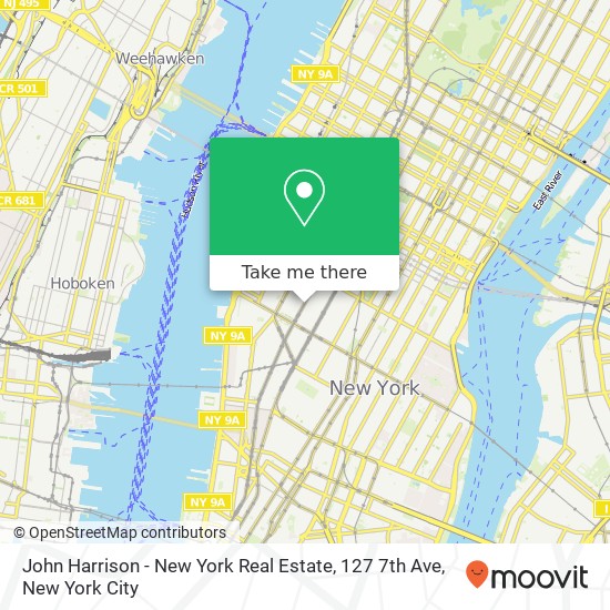 Mapa de John Harrison - New York Real Estate, 127 7th Ave