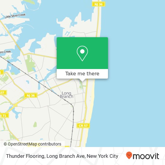 Mapa de Thunder Flooring, Long Branch Ave