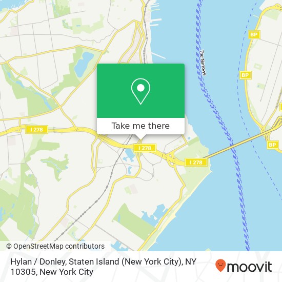 Mapa de Hylan / Donley, Staten Island (New York City), NY 10305