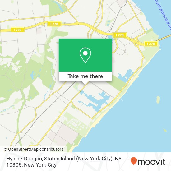 Mapa de Hylan / Dongan, Staten Island (New York City), NY 10305
