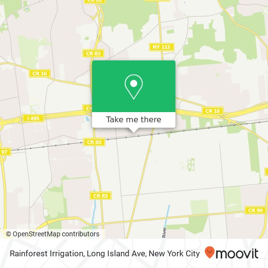 Rainforest Irrigation, Long Island Ave map