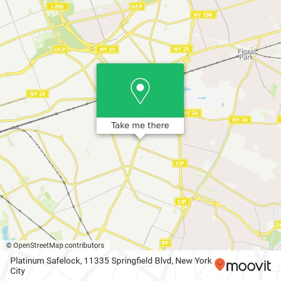Mapa de Platinum Safelock, 11335 Springfield Blvd