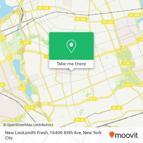 Mapa de New Locksmith Fresh, 16406 69th Ave