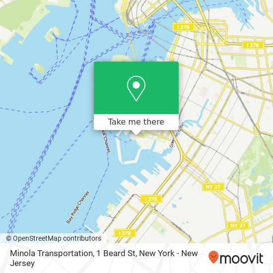 Mapa de Minola Transportation, 1 Beard St