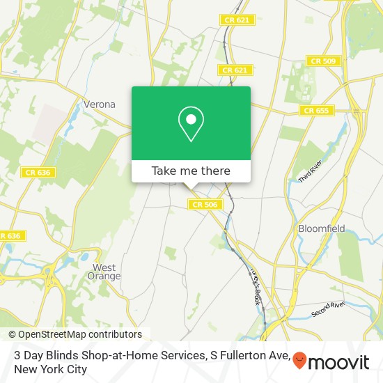 3 Day Blinds Shop-at-Home Services, S Fullerton Ave map