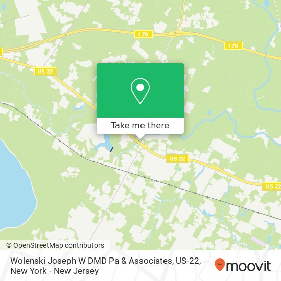 Mapa de Wolenski Joseph W DMD Pa & Associates, US-22