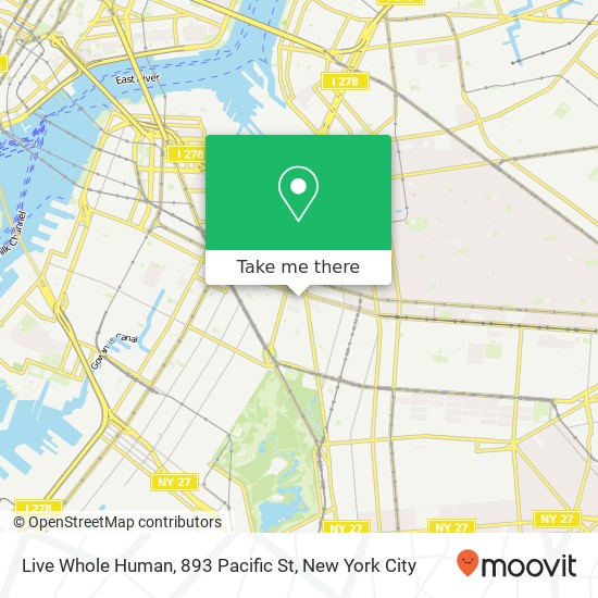 Mapa de Live Whole Human, 893 Pacific St