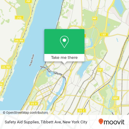 Mapa de Safety Aid Supplies, Tibbett Ave