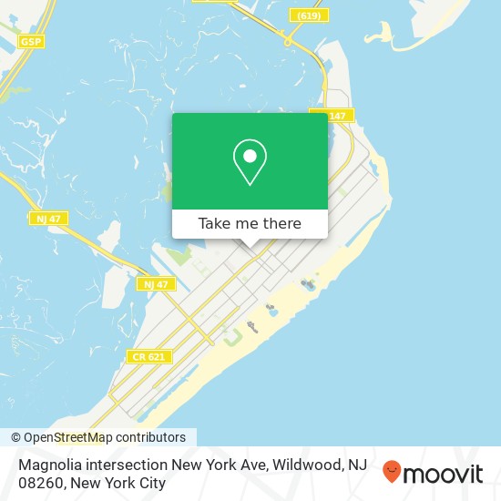 Mapa de Magnolia intersection New York Ave, Wildwood, NJ 08260