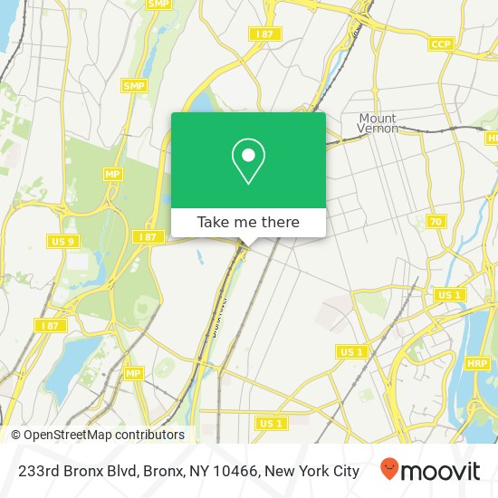 Mapa de 233rd Bronx Blvd, Bronx, NY 10466