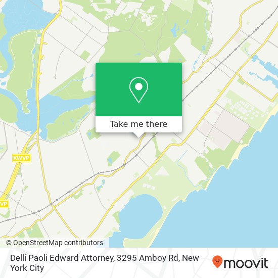 Delli Paoli Edward Attorney, 3295 Amboy Rd map