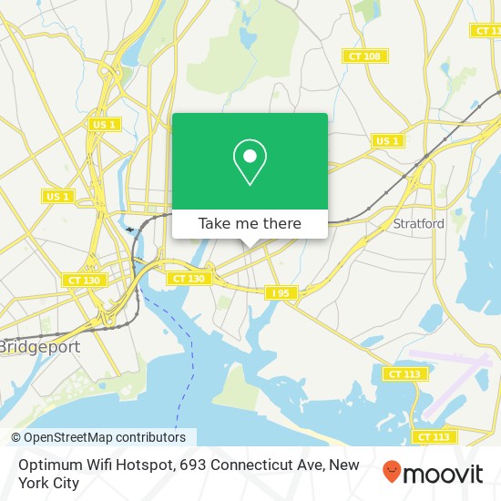 Mapa de Optimum Wifi Hotspot, 693 Connecticut Ave