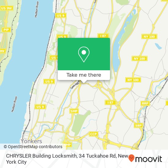 Mapa de CHRYSLER Building Locksmith, 34 Tuckahoe Rd