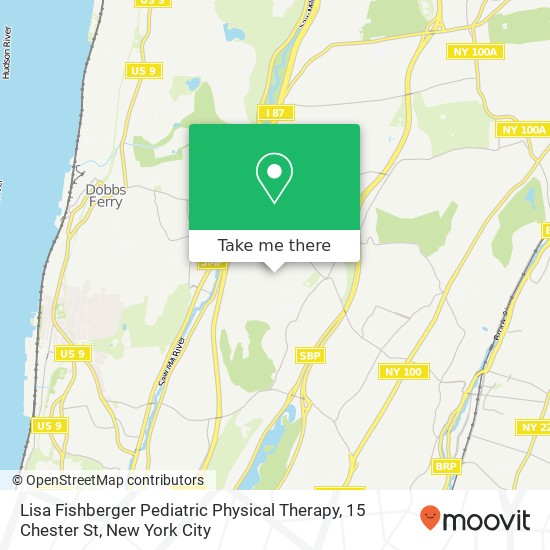 Lisa Fishberger Pediatric Physical Therapy, 15 Chester St map