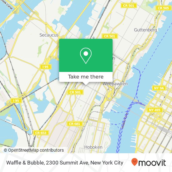 Mapa de Waffle & Bubble, 2300 Summit Ave