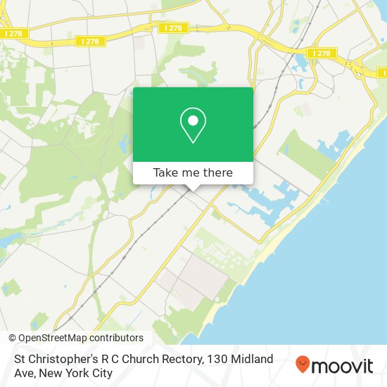Mapa de St Christopher's R C Church Rectory, 130 Midland Ave