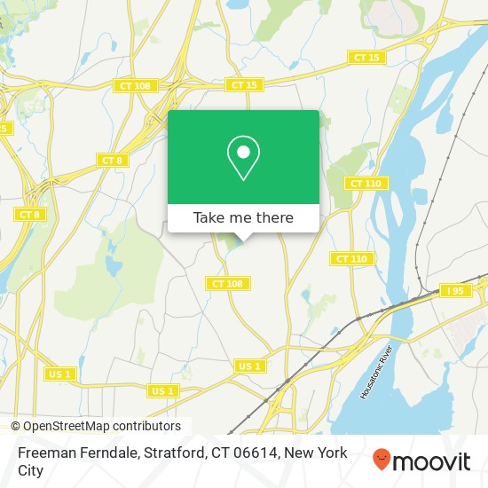 Mapa de Freeman Ferndale, Stratford, CT 06614