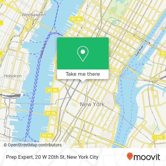 Mapa de Prep Expert, 20 W 20th St