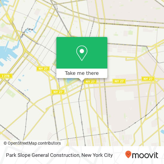 Park Slope General Construction map