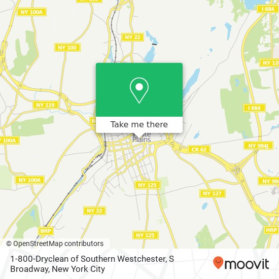Mapa de 1-800-Dryclean of Southern Westchester, S Broadway