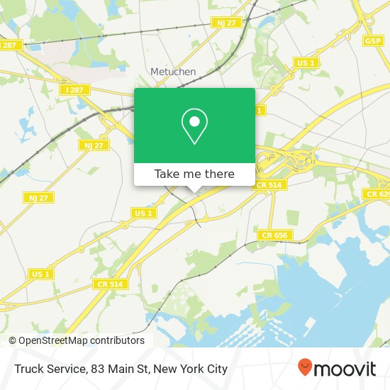 Mapa de Truck Service, 83 Main St