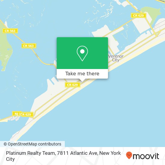 Mapa de Platinum Realty Team, 7811 Atlantic Ave
