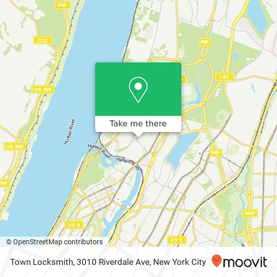 Mapa de Town Locksmith, 3010 Riverdale Ave