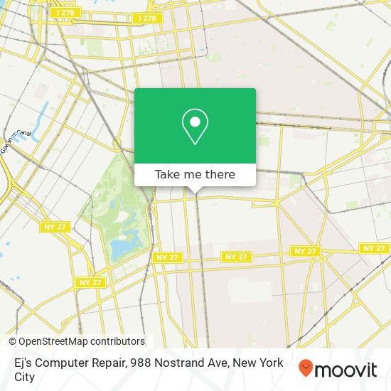 Ej's Computer Repair, 988 Nostrand Ave map