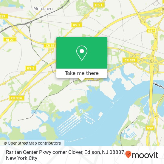 Raritan Center Pkwy corner Clover, Edison, NJ 08837 map
