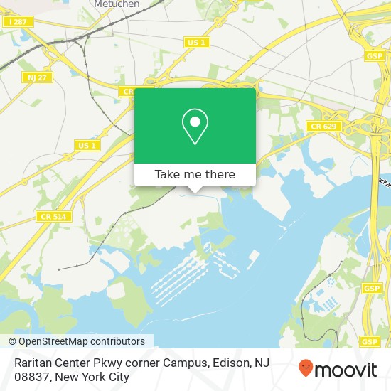 Raritan Center Pkwy corner Campus, Edison, NJ 08837 map