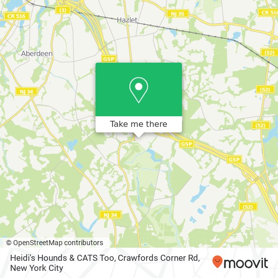 Mapa de Heidi's Hounds & CATS Too, Crawfords Corner Rd