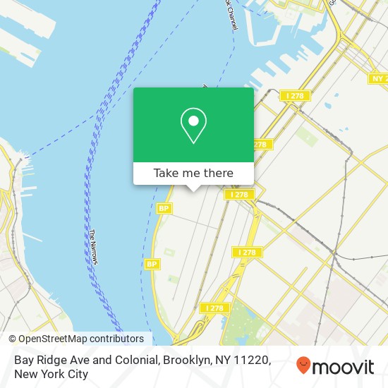 Bay Ridge Ave and Colonial, Brooklyn, NY 11220 map