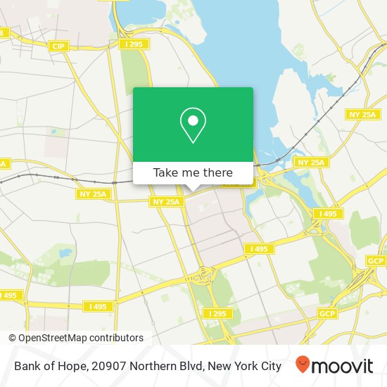 Mapa de Bank of Hope, 20907 Northern Blvd