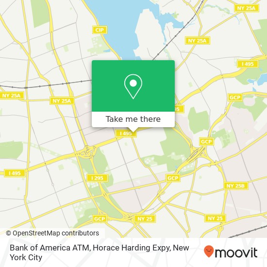 Bank of America ATM, Horace Harding Expy map