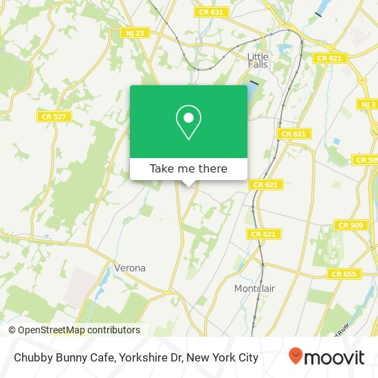 Chubby Bunny Cafe, Yorkshire Dr map