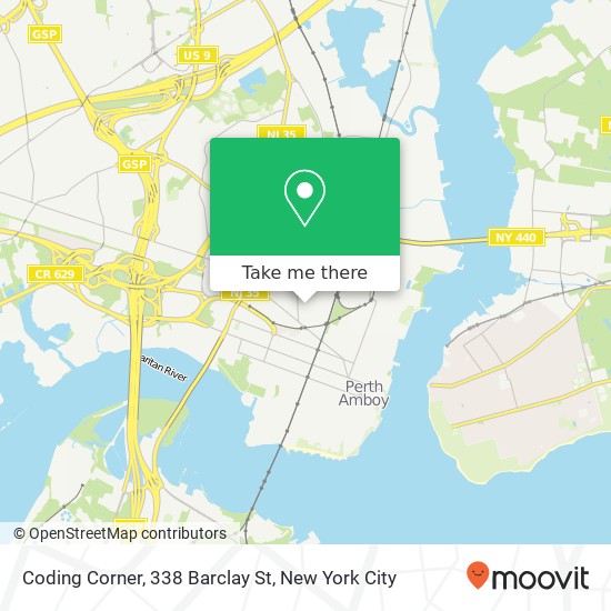 Mapa de Coding Corner, 338 Barclay St