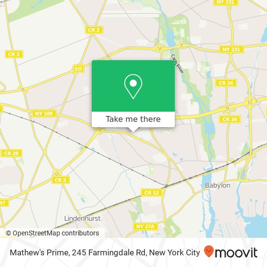 Mathew's Prime, 245 Farmingdale Rd map