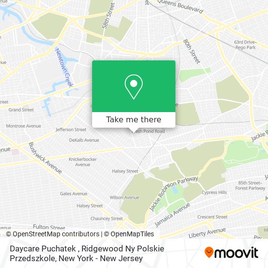 Daycare  Puchatek , Ridgewood Ny Polskie Przedszkole map