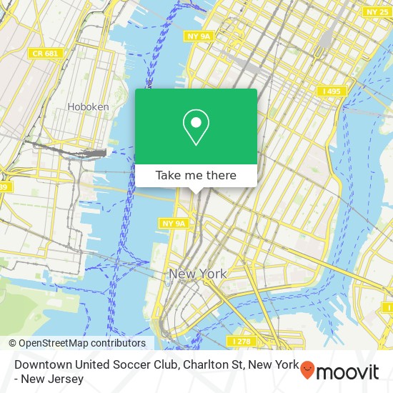 Downtown United Soccer Club, Charlton St map
