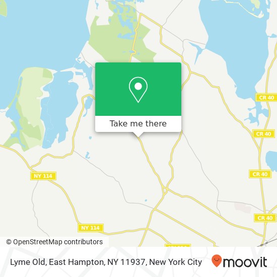 Lyme Old, East Hampton, NY 11937 map