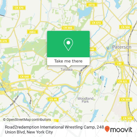 Road2redemption International Wrestling Camp, 248 Union Blvd map