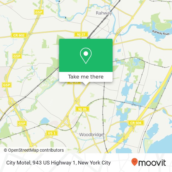 Mapa de City Motel, 943 US Highway 1