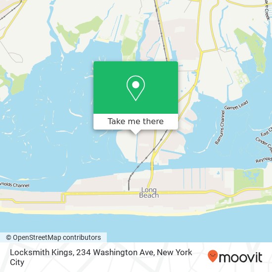 Mapa de Locksmith Kings, 234 Washington Ave