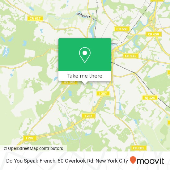 Do You Speak French, 60 Overlook Rd map