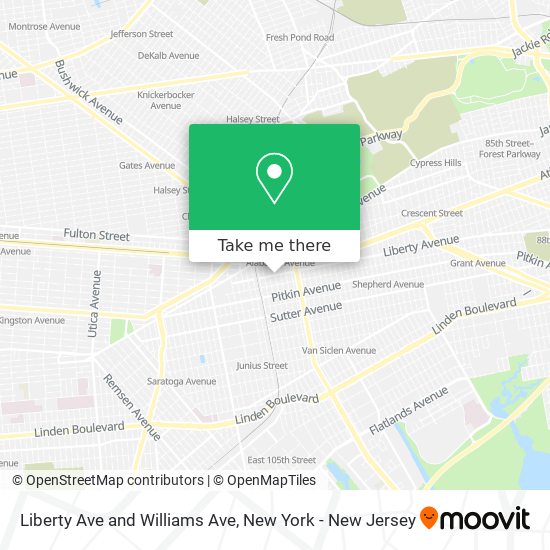 Mapa de Liberty Ave and Williams Ave